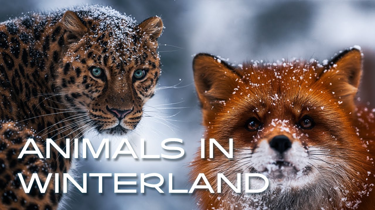 Wildlife in Winter | Relaxing Nature Film with Calming Music