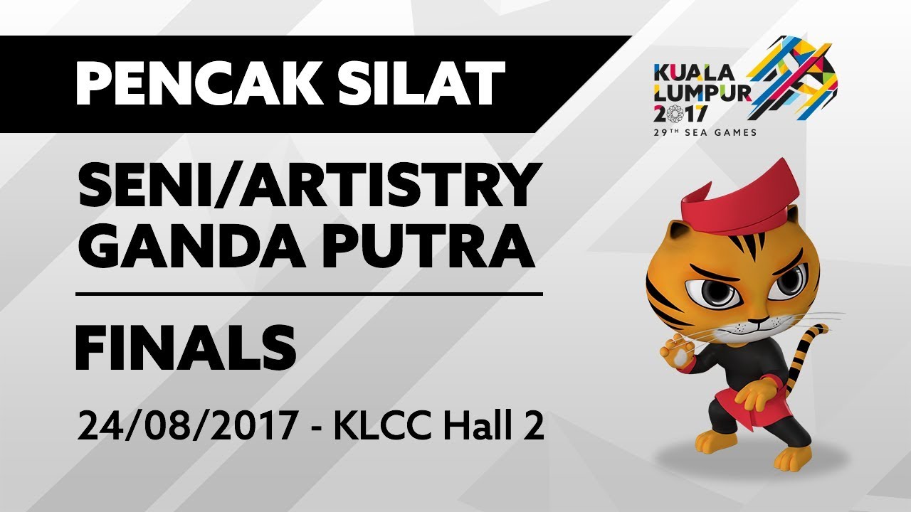 KL2017 29th SEA Games | Pencak Silat (Seni/Artistry) - Ganda Putra FINALS  | 24/08/2017