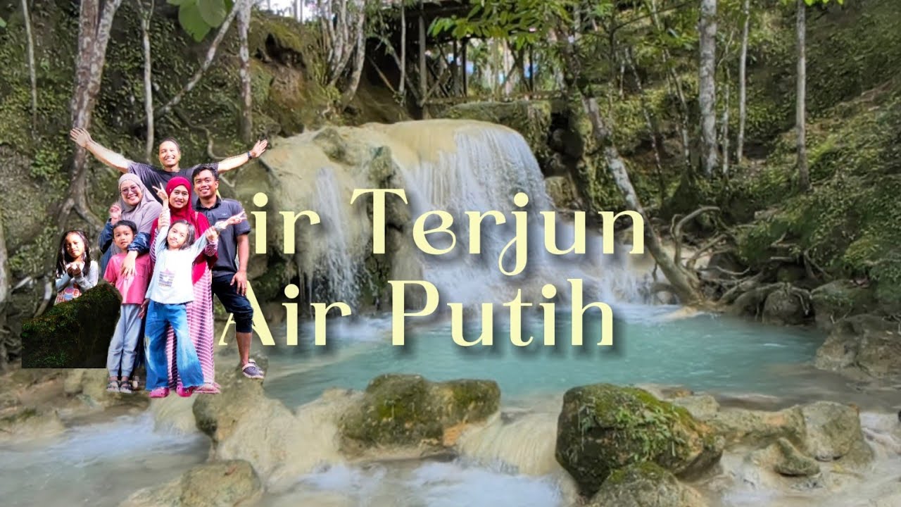 Mashaalloh.. Air Terjun air putih di Kalimantan Timur. Jalan-jalan libur sekolah
