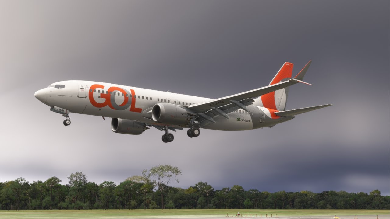 Pouso com Vento Forte em Guarulhos RWY 10R | GOL 737-8 MAX | MSFS 2024
