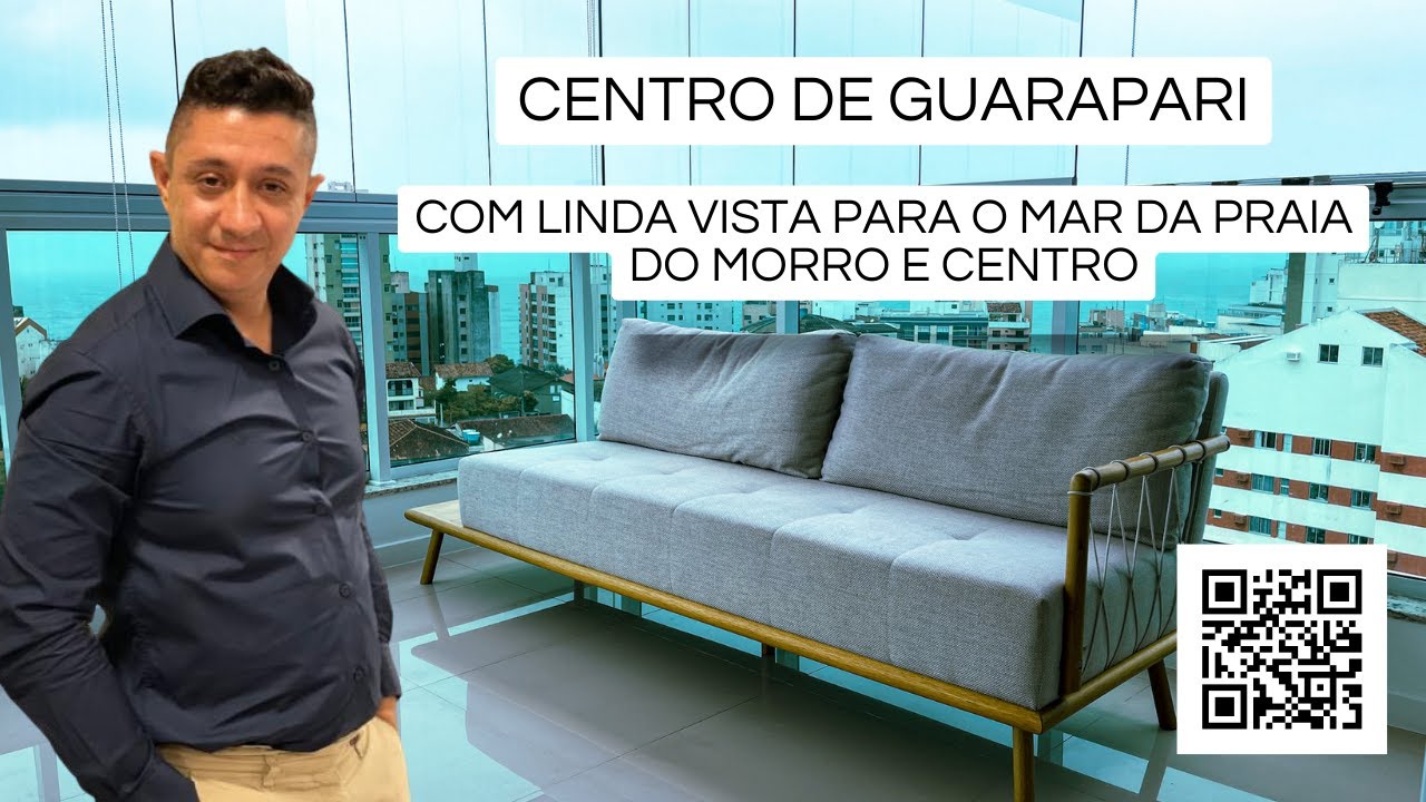 Espaçoso apartamento de 3 quartos em Guarapari - localização privilegiada no coração da cidade.