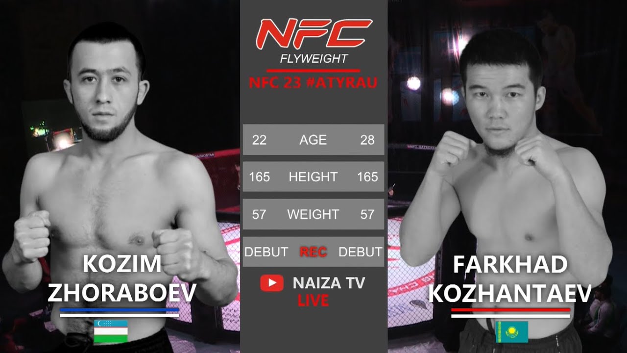 Козим Жорабоев vs. Фархад Кожатаев / Kozim Zhoraboev vs. Farkhad Kozhantaev. NFC 23 #Atyrau