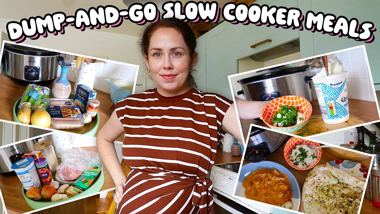 3 DUMP AND GO SLOW COOKER RECIPES | Summer 2024 Easy and Budget Throw It All In Slow Cooker Dinners