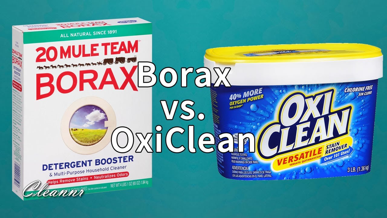 Borax vs Oxiclean: What is the difference?
