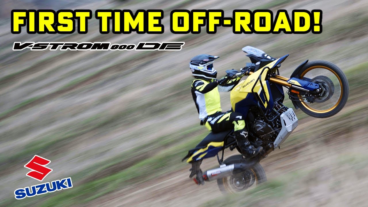 FIRST TIME RIDING THE V-STROM 800DE OFF-ROAD!