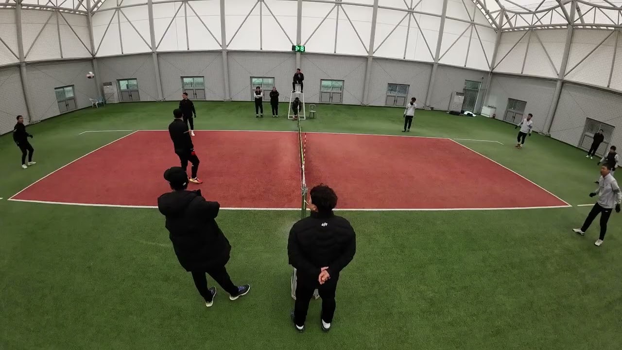 파주시 족구협회장배(1/18) 50대 본선4강1 운정퍼펙트 김홍구 : 스프링힐스 임동운, 9대9 승부처