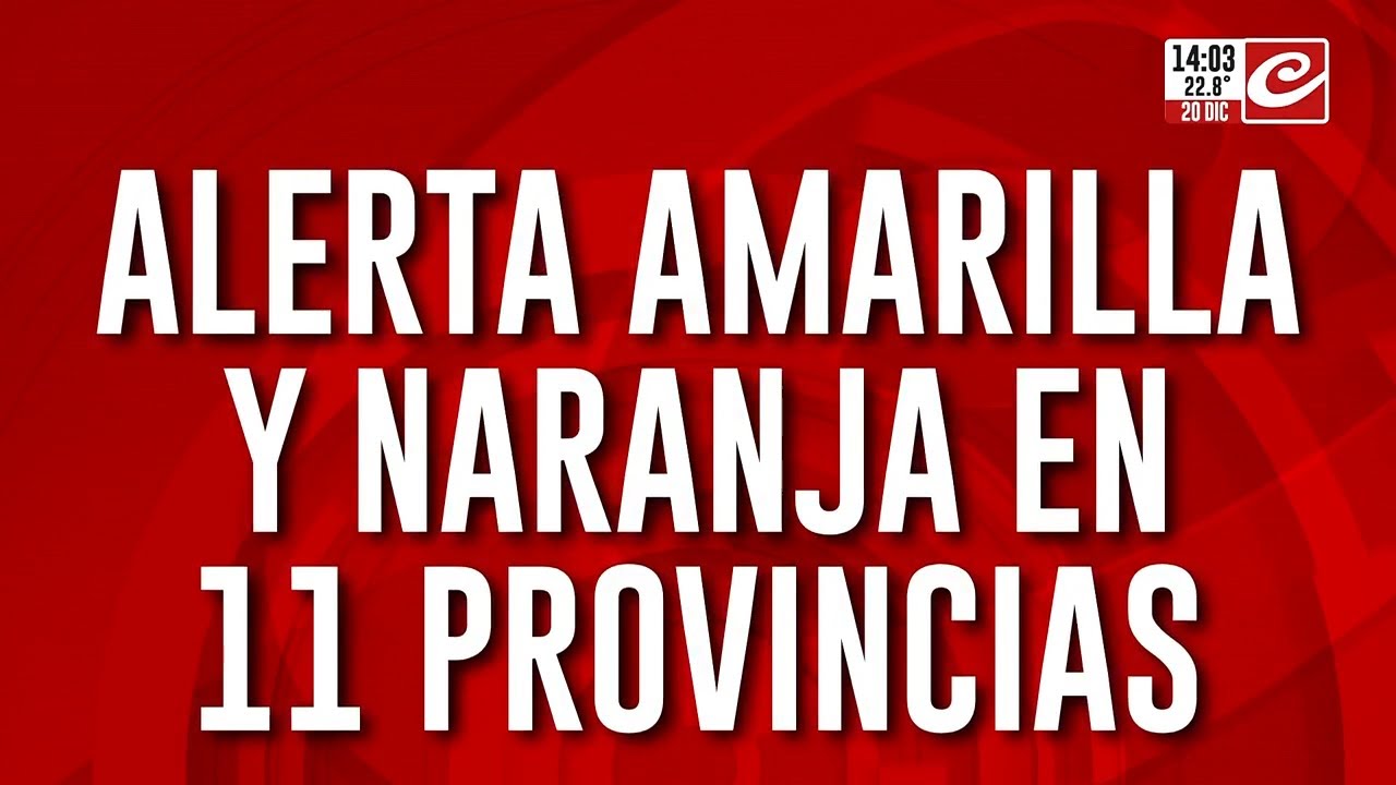 Alerta amarilla y naranja en once provincias... &iquest;se viene el granizo?