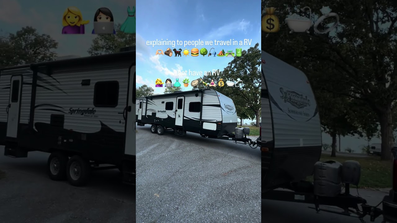 We prefer the great outdoors, but with AC. Always with AC. #gorving #travelfamily #camping