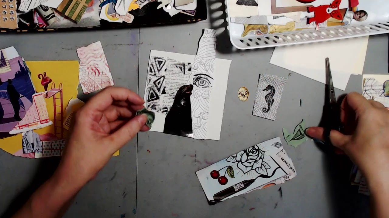 Online Get Together - Collage exercises
