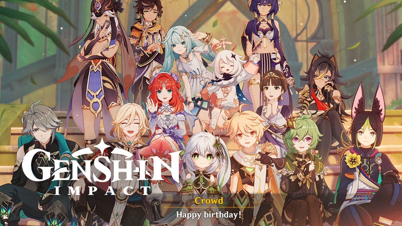 Happy Birthday Nahida Sumeru Group Pic | Sabzeruz Chromatic Ode Event Clip | Genshin Impact 5.1