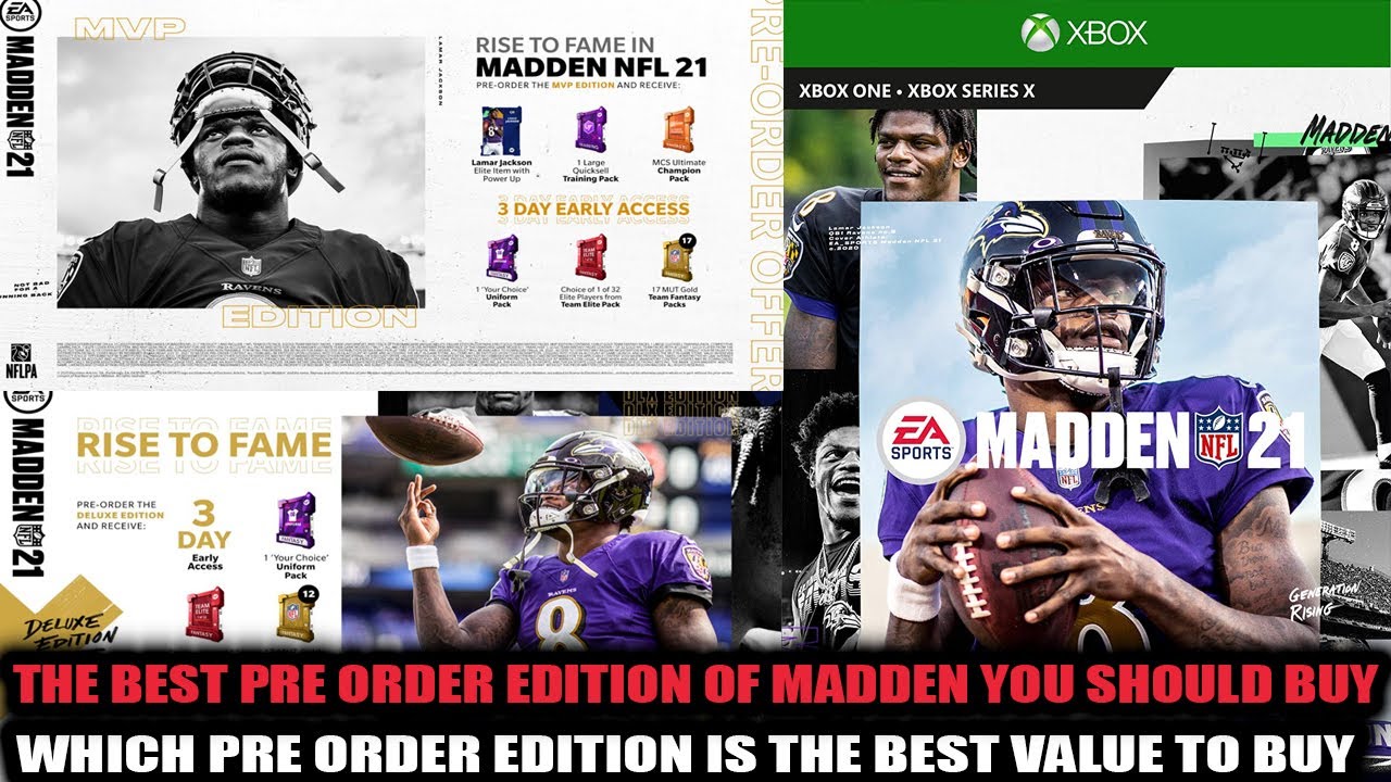 THE BEST PRE ORDER EDITION OF MADDEN 21 TO BUY! WHICH PRE ORDER IS THE BEST VALUE! | MADDEN 21