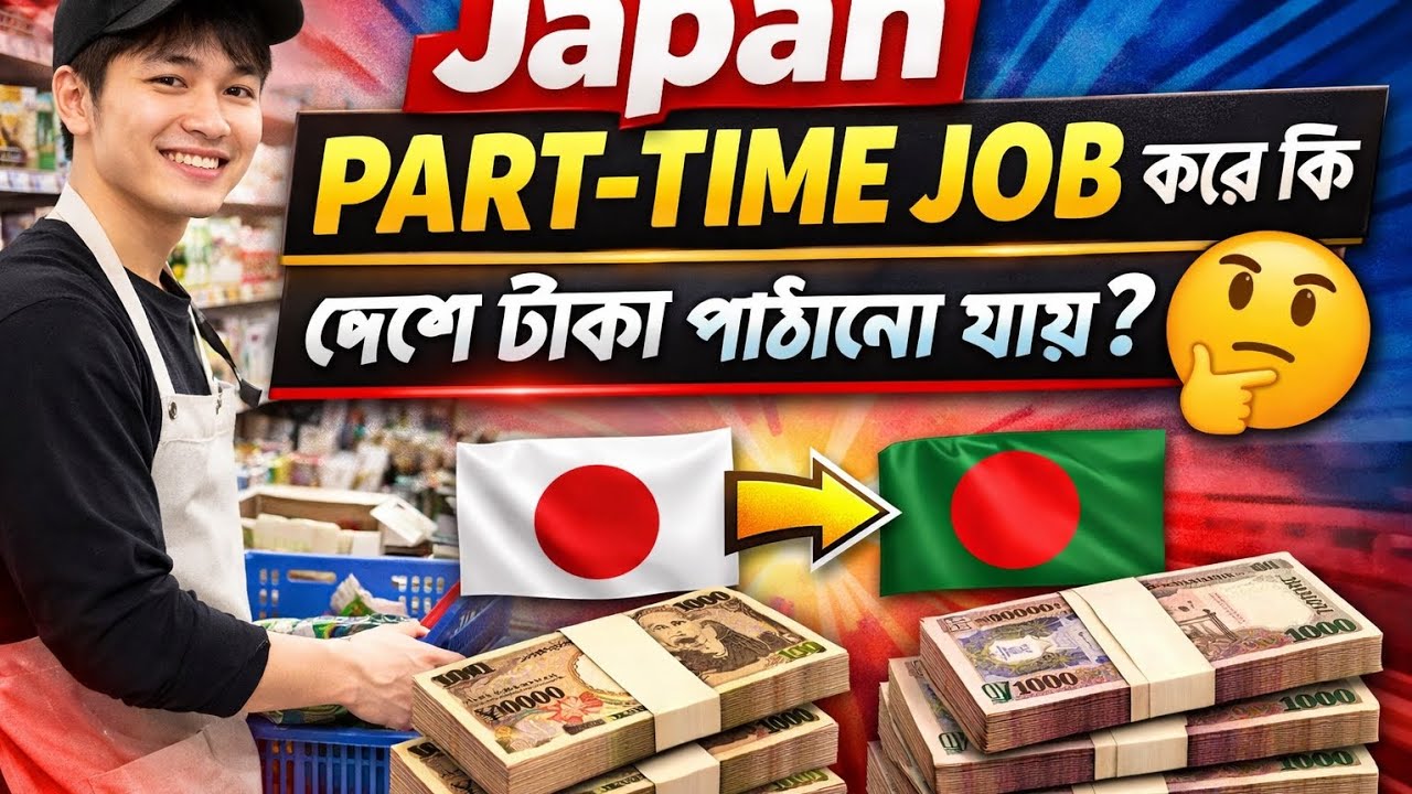 28 ঘণ্টা Part-Time Job করে দেশে কত টাকা পাঠানো সম্ভব? | Japan 🇯🇵➡️🇧🇩