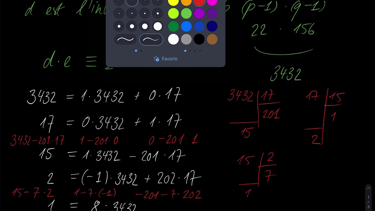 RSA calcul de d