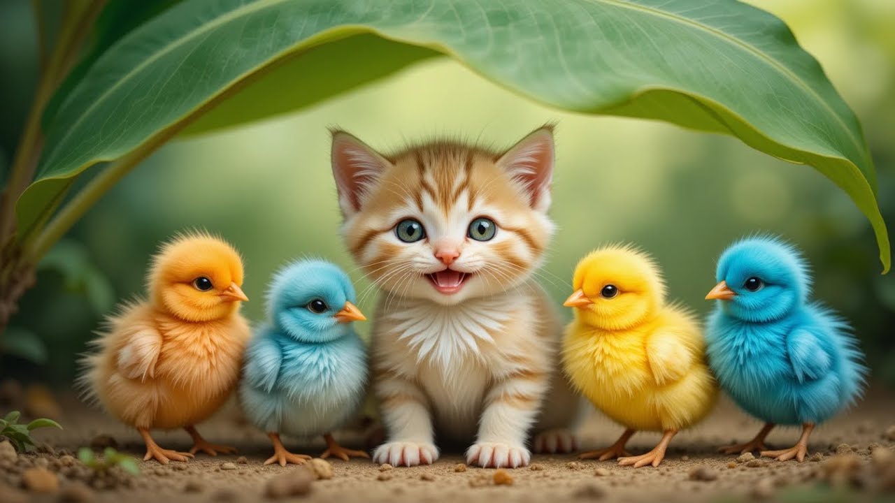 Kitty & Chick Song - Cute Song for Kids