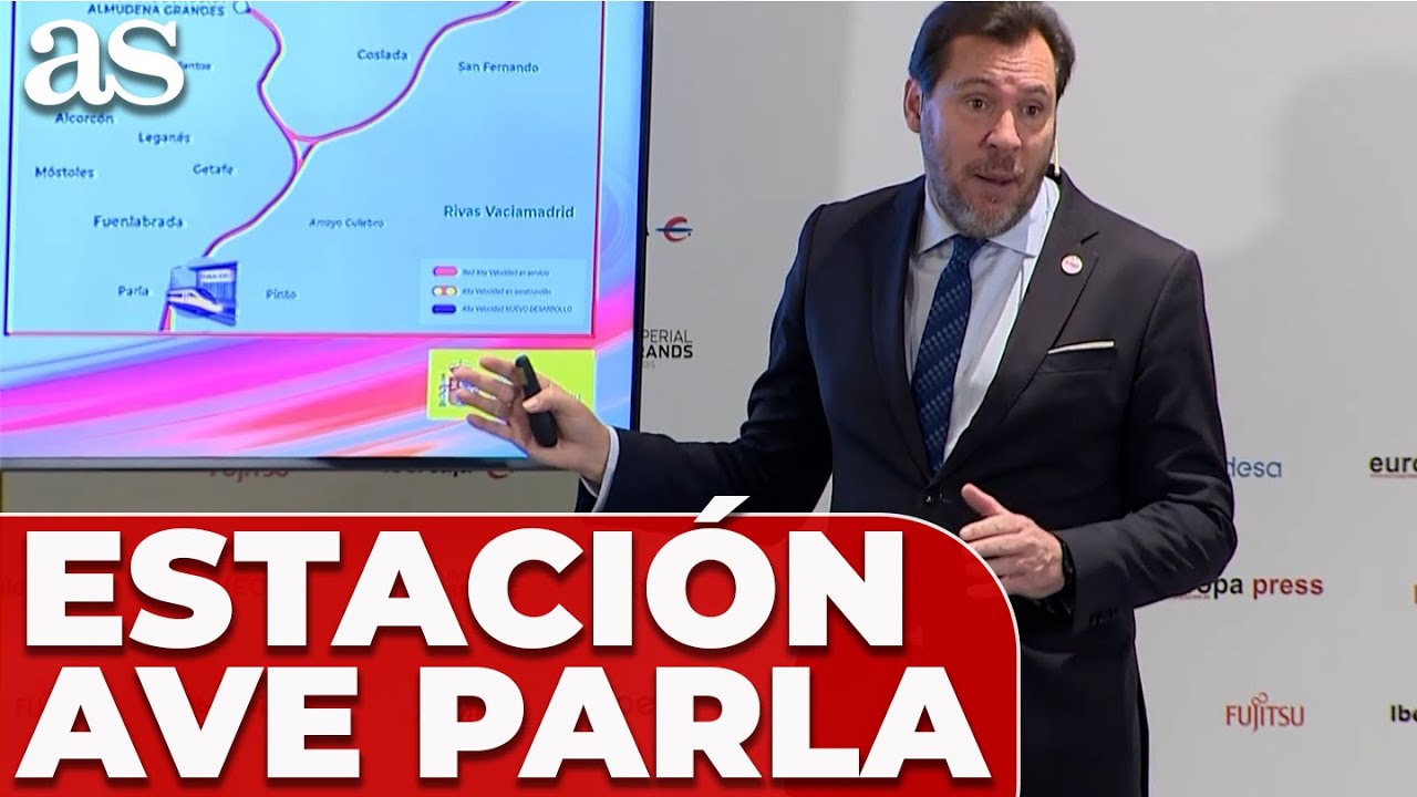 ÓSCAR PUENTE anuncia una NUEVA ESTACIÓN de ALTA VELOCIDAD en PARLA | MADRID SUR