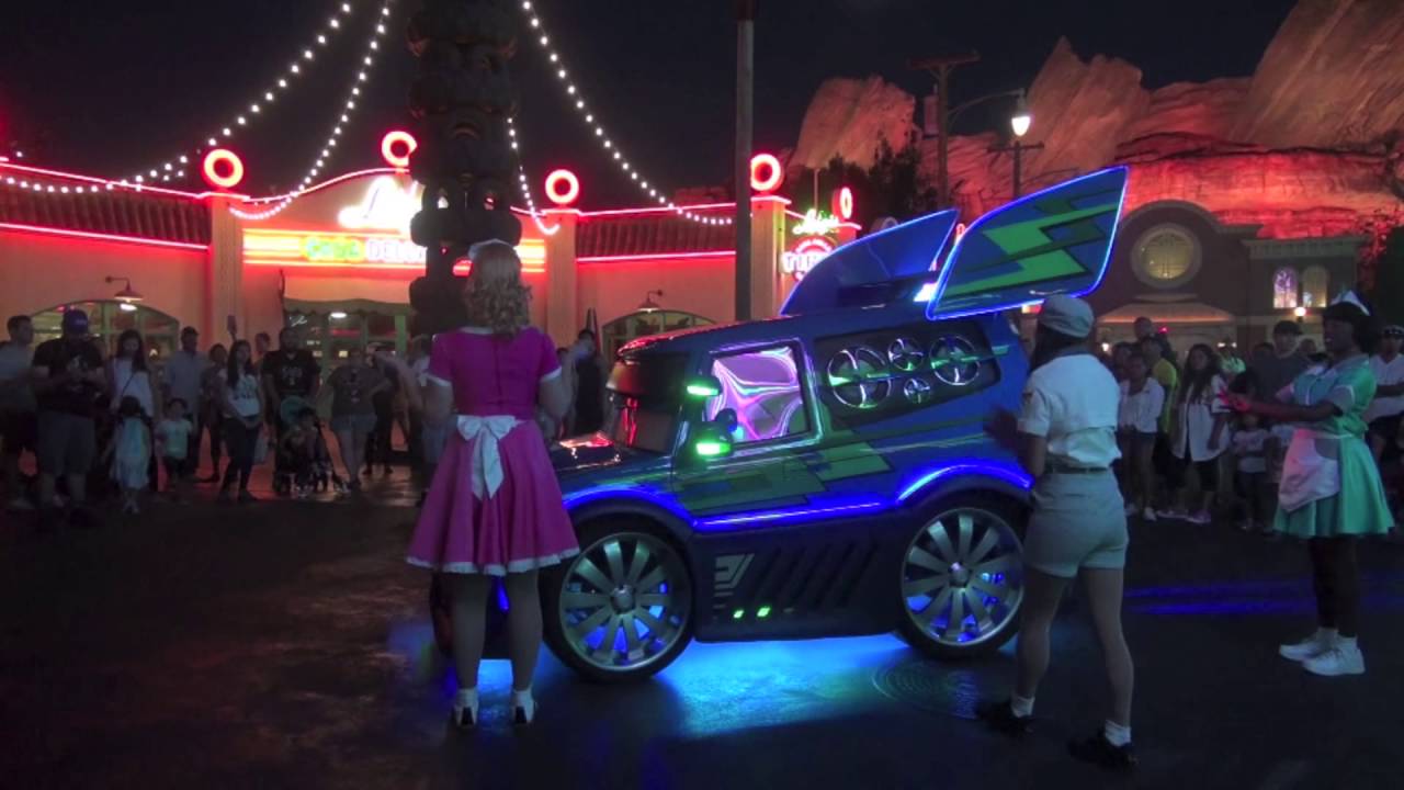 Disneyland D60 DJ Plays Tunes at Cars Land