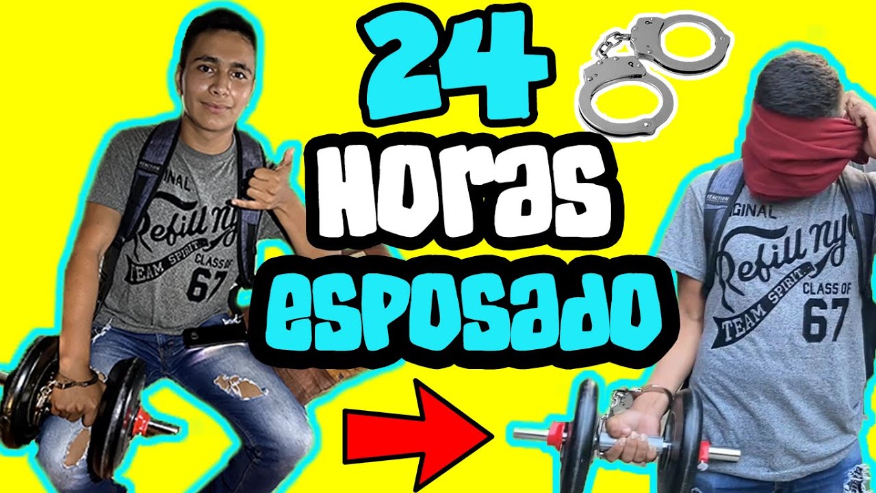 🔥BROMA 24 HORAS ESPOSADO A UNA PESA😂