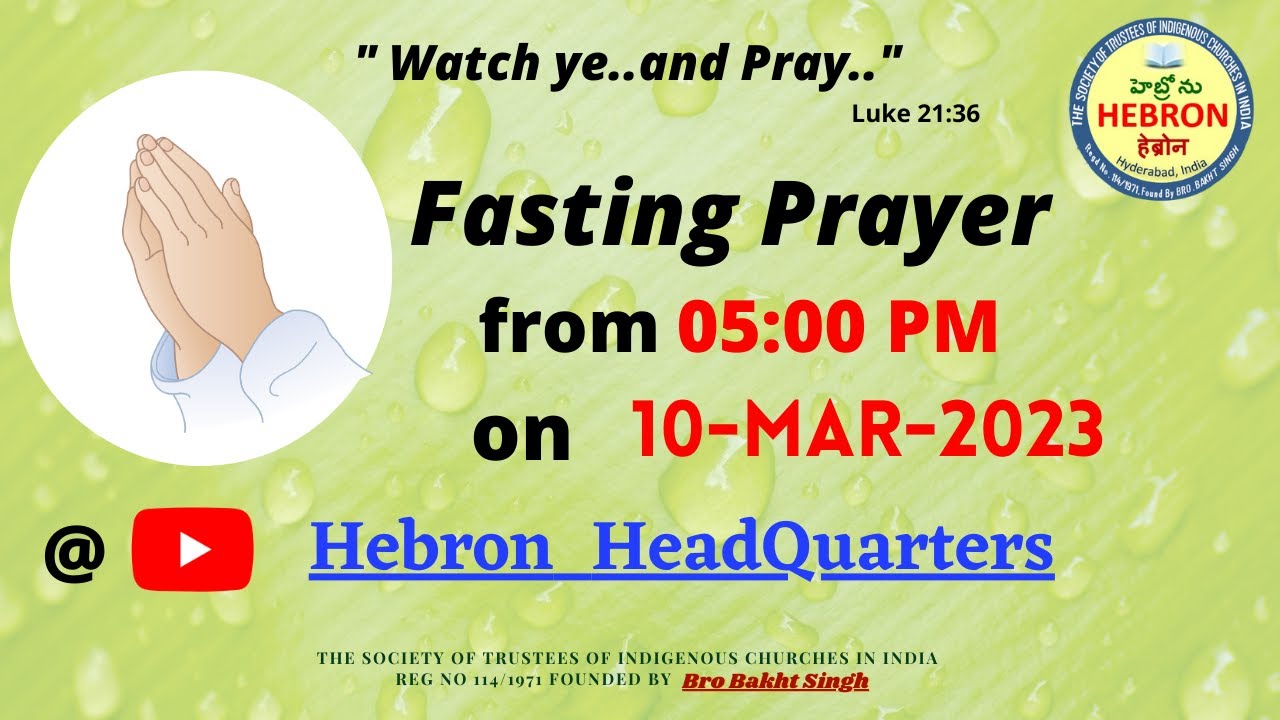FASTING PRAYER (10-03-2023) #HEBRONHEADQUARTERS