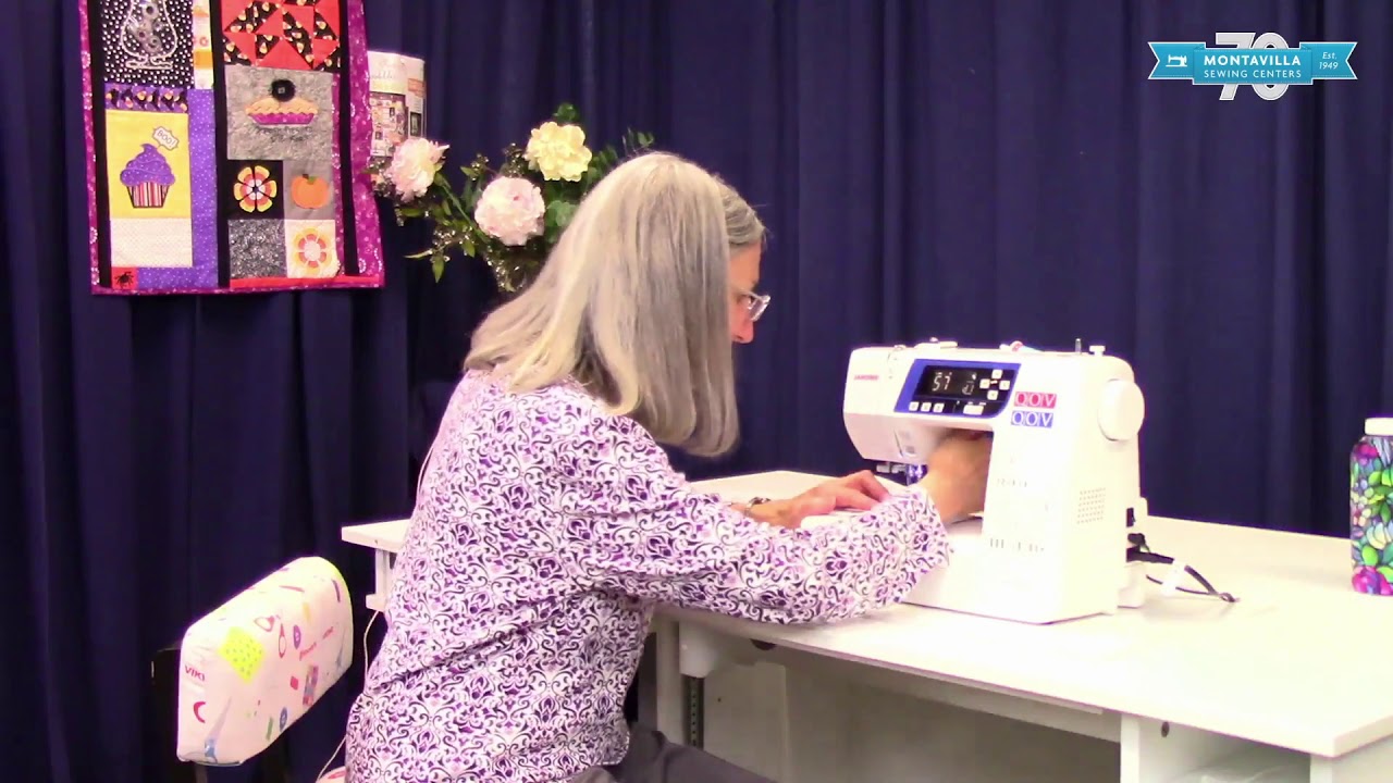 Darning Stitch Tutorial Using a Janome Computerized Sewing Machine - Montavilla Sewing