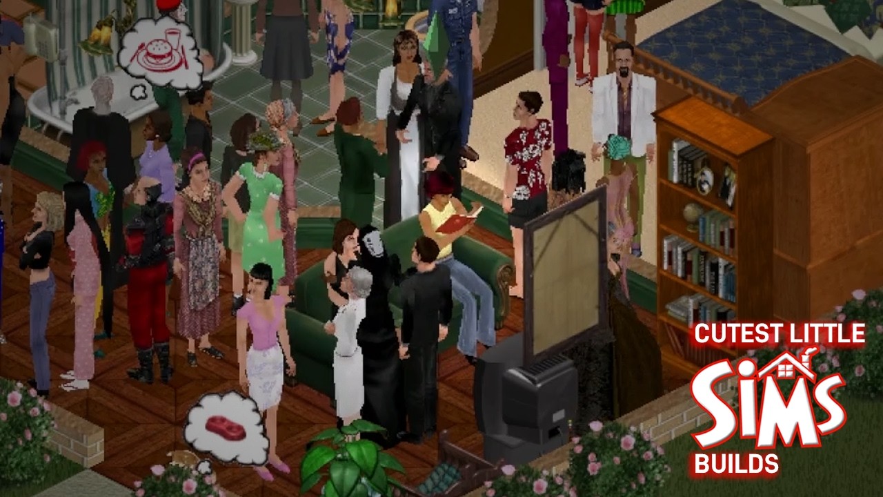 Throwing a Big House Party but Just Ignoring Everybody in the Sims 1