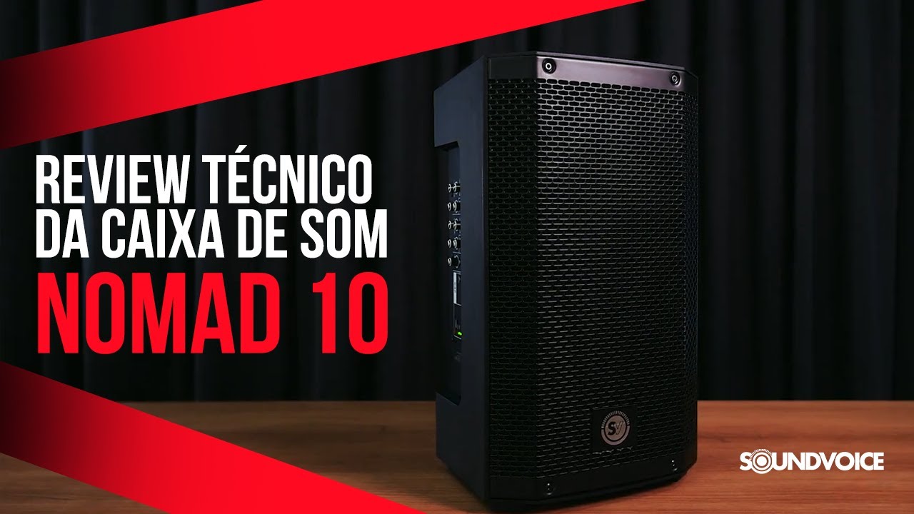 Soundvoice NOMAD 10: Potência Real e Mobilidade Profissional em 200W