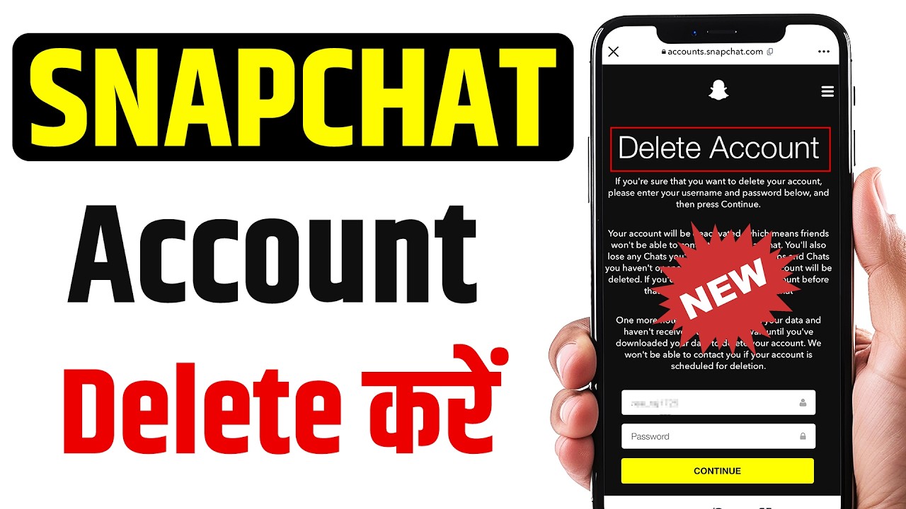 How to Delete Snapchat Account | Snapchat account kaise delete kare | Deactivate snapchat