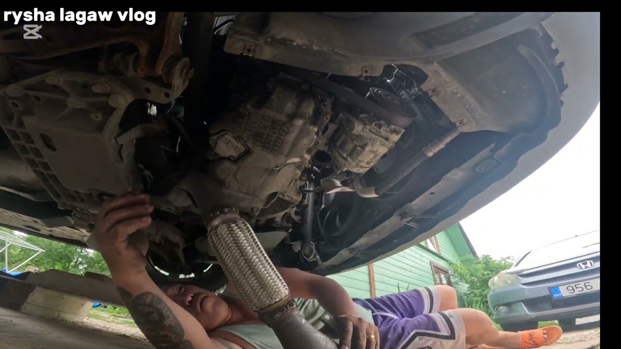 #DIY # changing flexible exhaust pipe of volkswagen golf plus