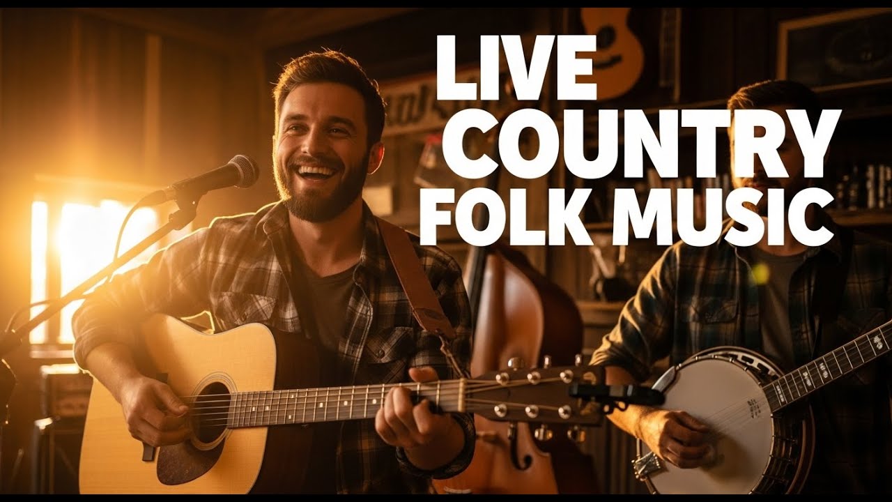 Live Folk Country Music Radio with Americana Vibes for Easy Listening All Day