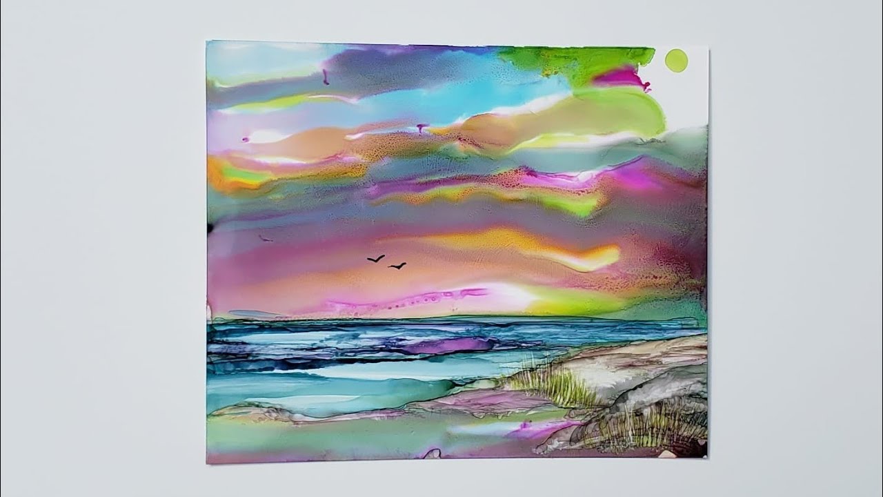 Painting Outside With Alcohol Inks