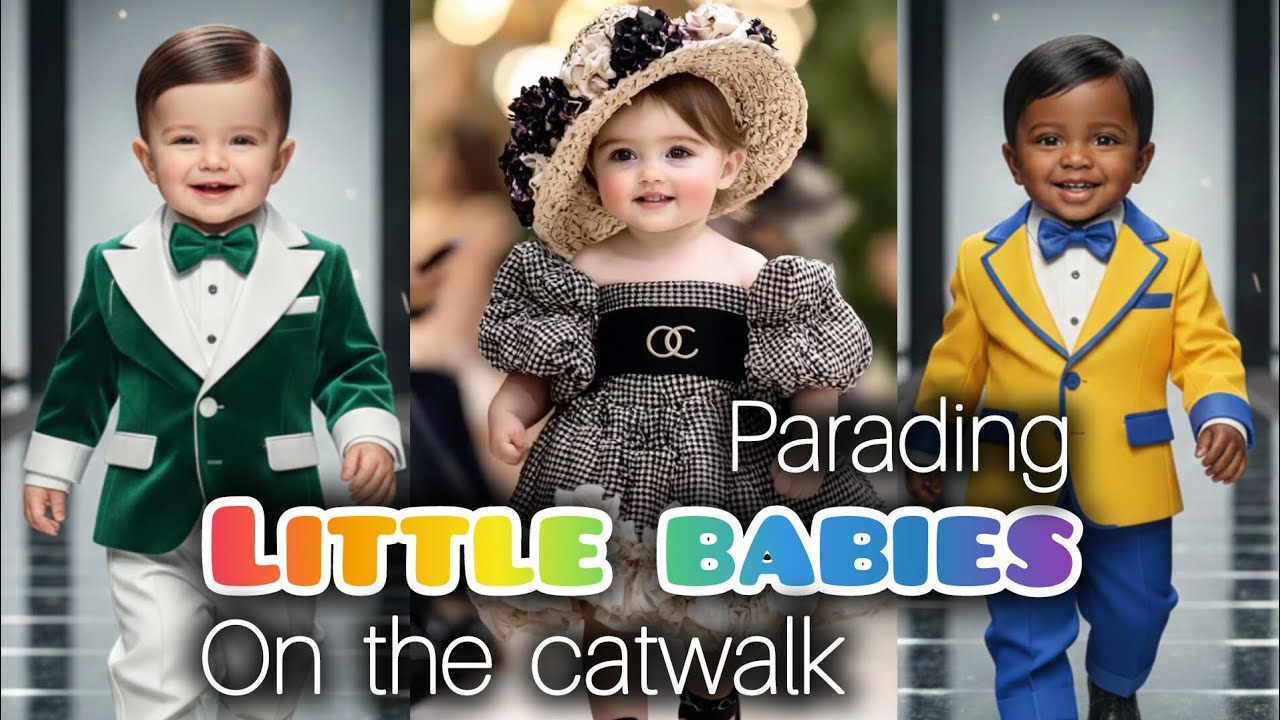 Parading Little Babies On the catwalk