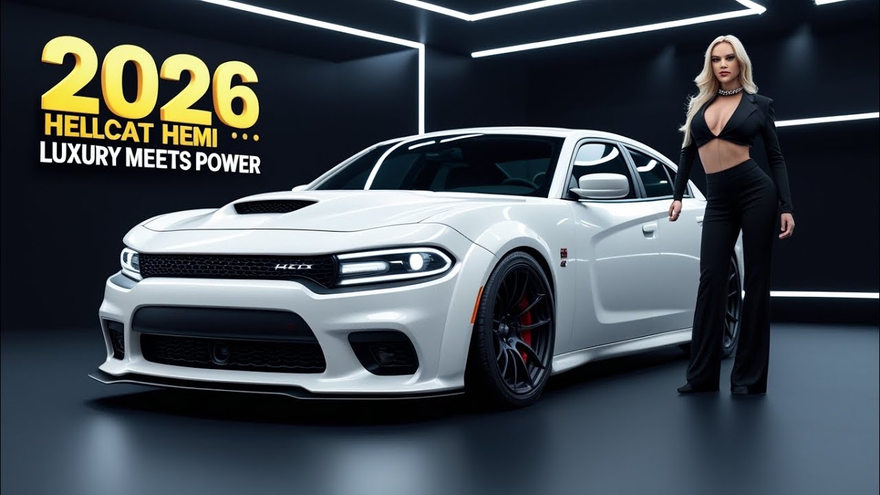🔥 2026 Dodge Charger Hellcat HEMI WHITE | America’s Muscle BEAST Unleashed 🇺🇸⚡