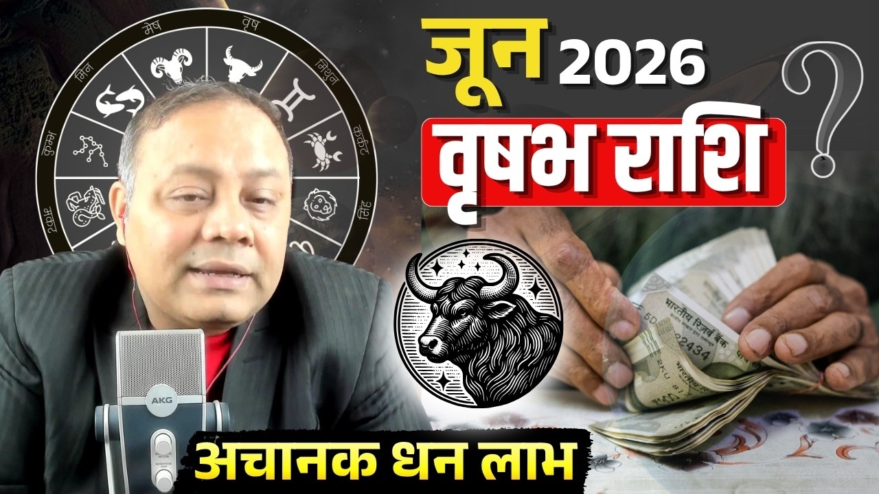 Vrishabh Rashi June 2026 Horoscope | Taurus Career, Love, Health & Remedies