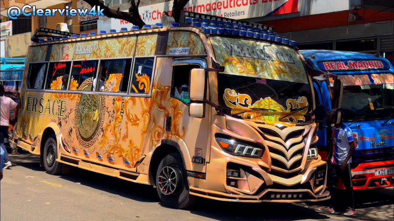 Wild & Beautiful African Buses in Nairobi  Kenya 🇰🇪 | LED-Packed Nganya/Matatu Madness Playing Music
