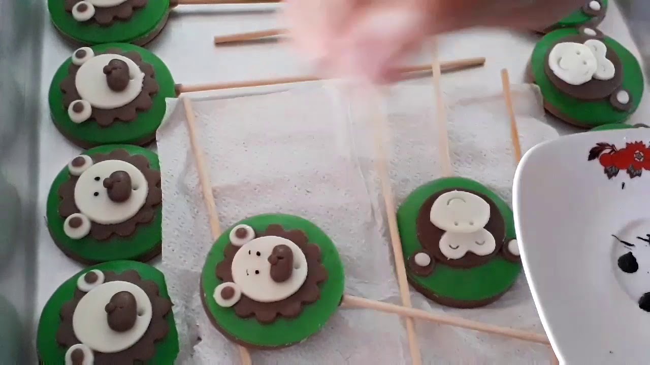 PIRULITOS DE CHOCOLATE  SAFARI 🦁🐯