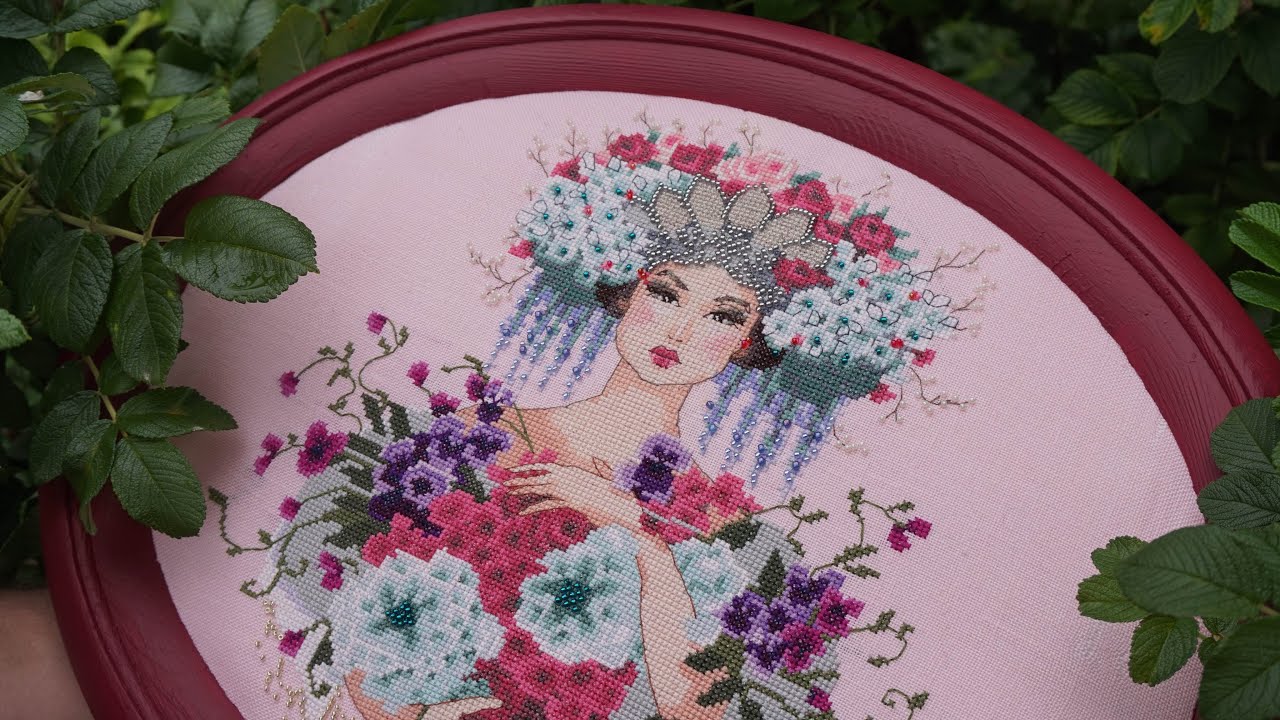 КАК ГЕНИАЛЬНО ОФОРМИТЬ ВЫШИВКУ // Mirabilia «Botanical garden» финиш
