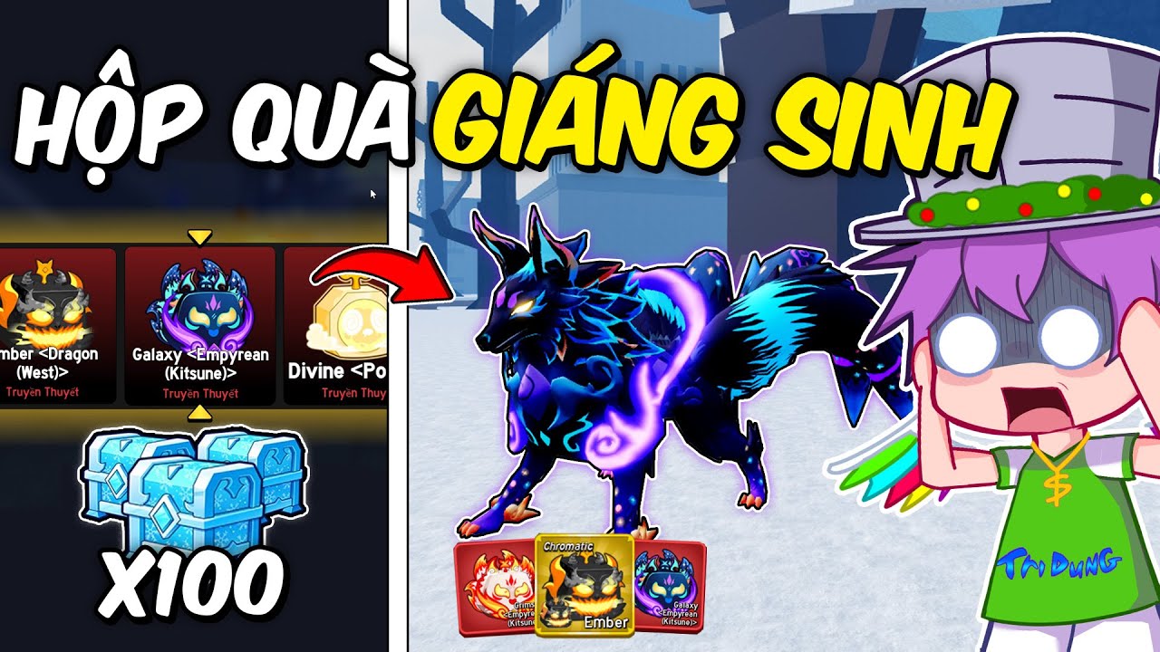 M&igrave;nh Mở 100 H&Ograve;M WINTER Trong Update Gi&aacute;ng Sinh Blox Fruit ?!😱