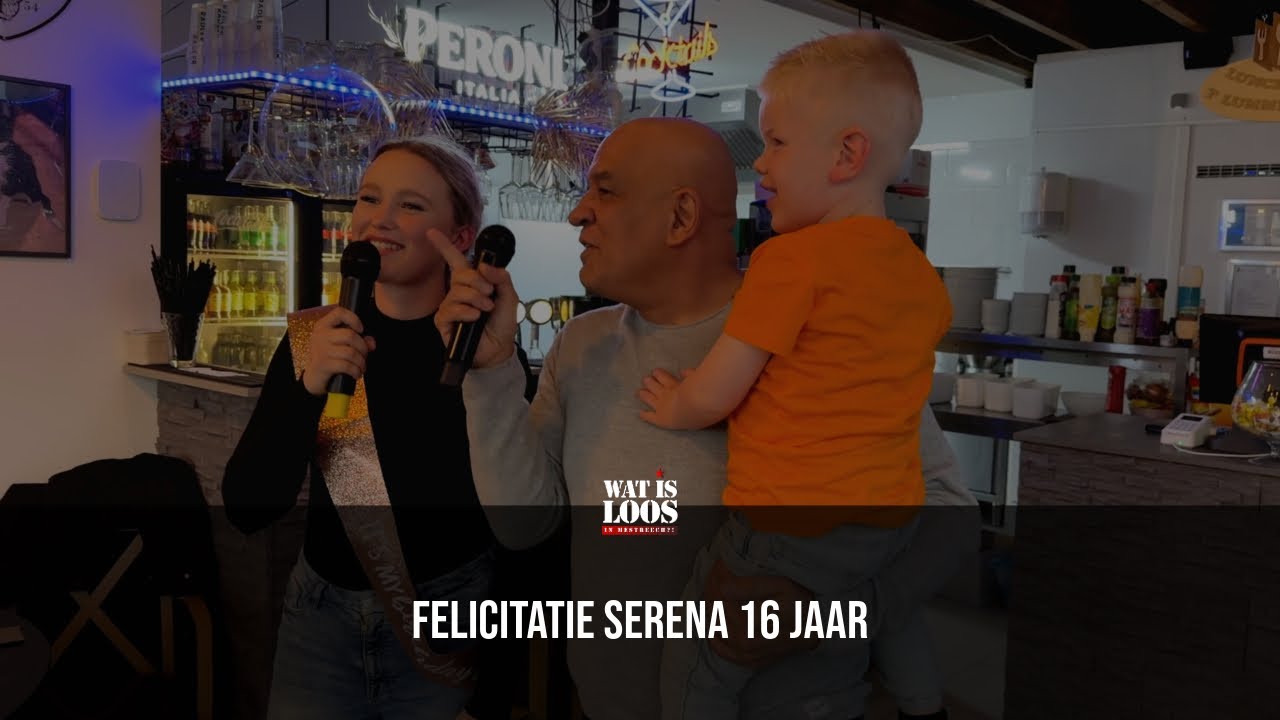 FELICITATIE SERENA 16 JAAR