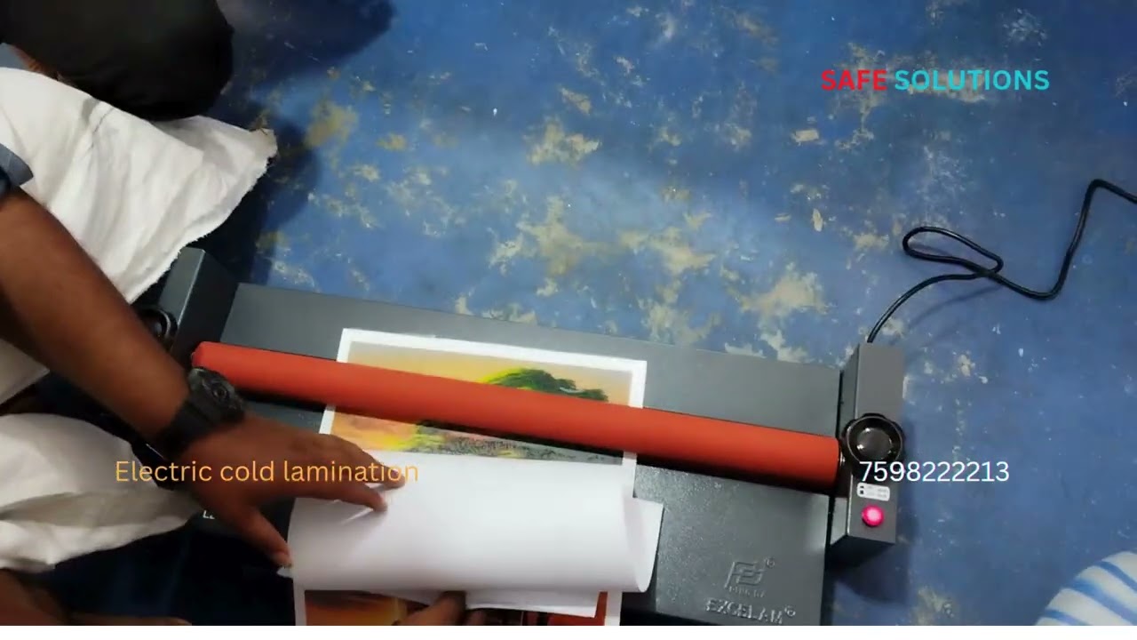 How to use Electric cold lamination machine| best quality|lowest price|process video|best buy