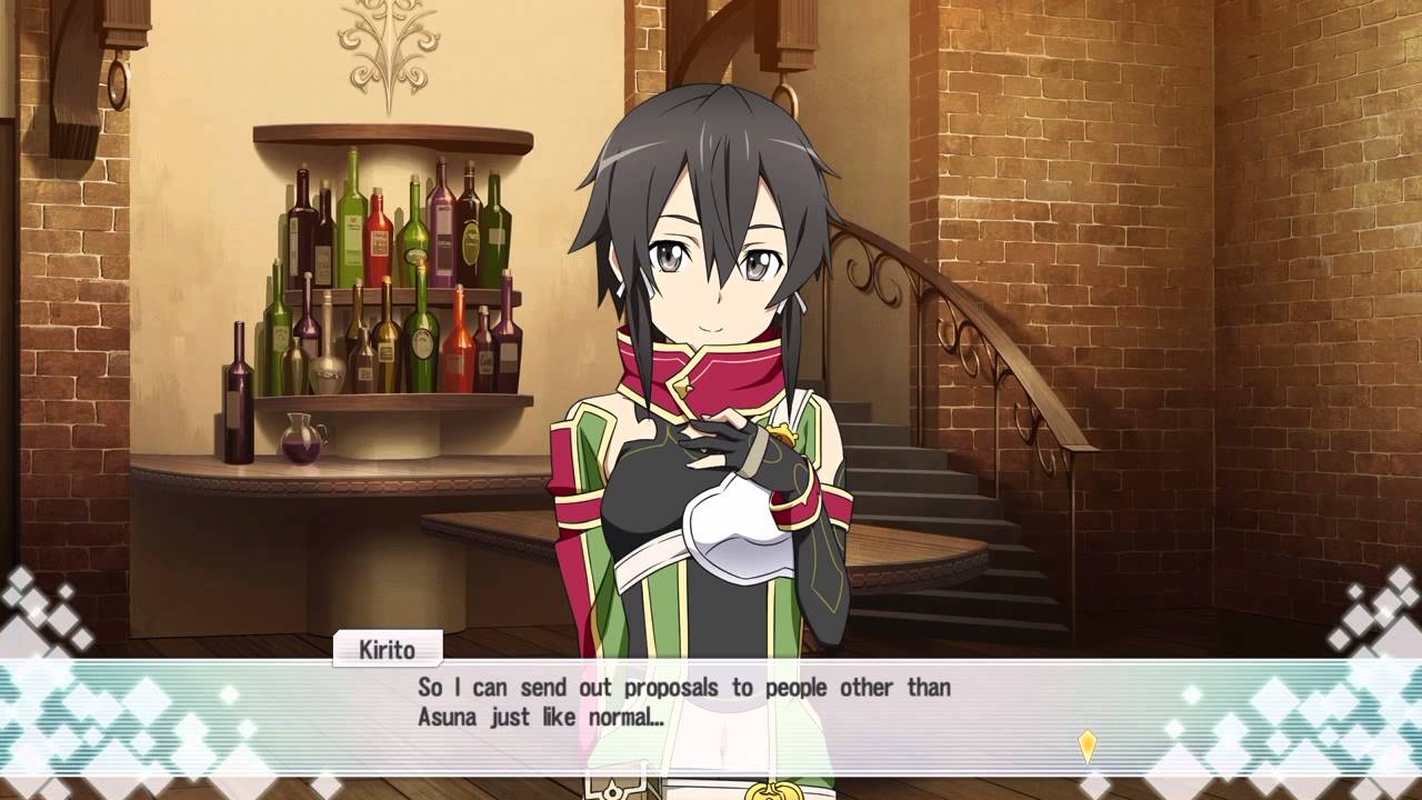 Kirito divorced, proposing marriage to other girls. Sword Art Online Re Hollow Fragment