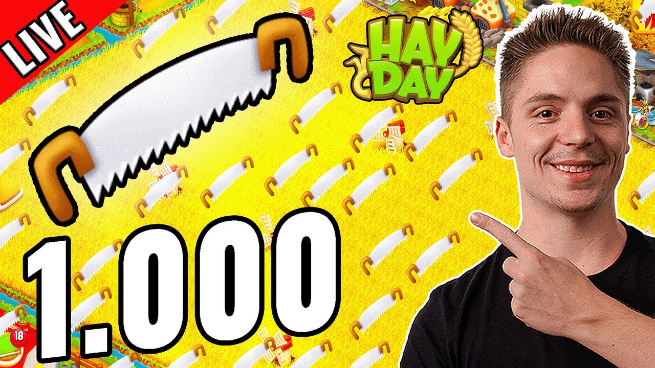 🔴 1000 S&Auml;GEN FARMEN Hay Day 😍🪚 | Creator Code: SyromerB