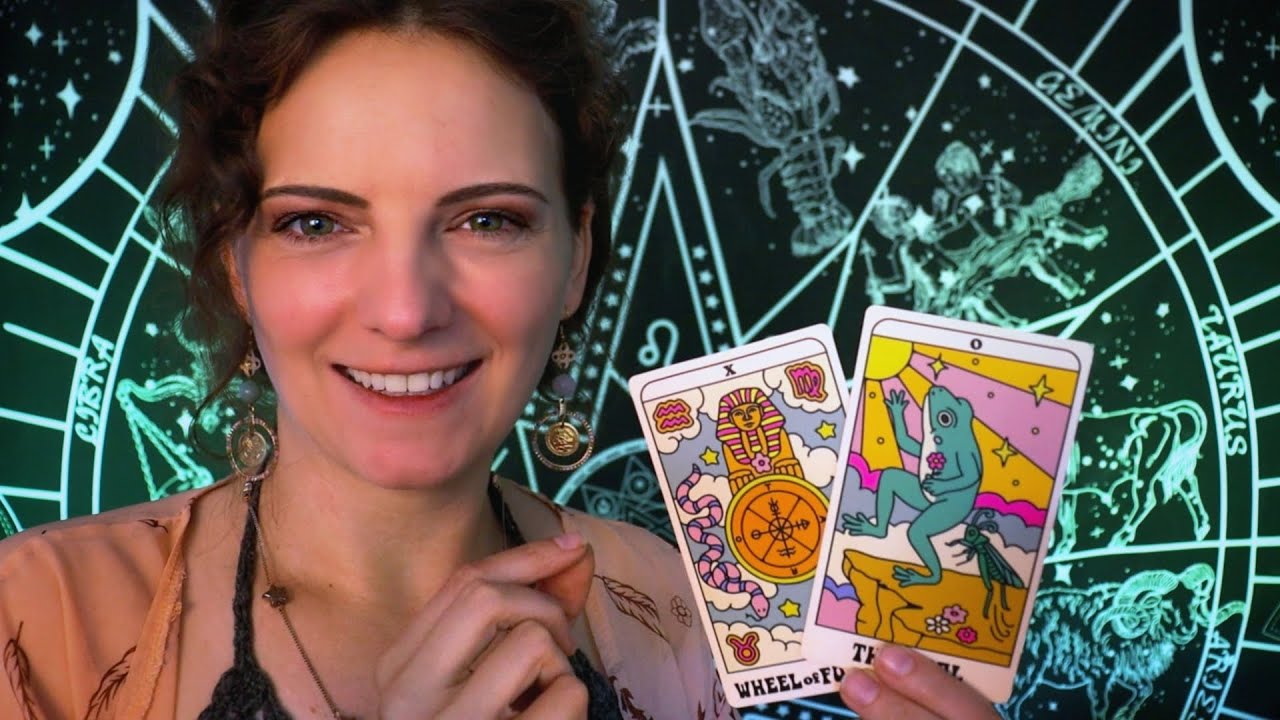 ASMR | Soft Spoken Tarot Reading 🔮 Card Shuffling, Tapping & Tracing