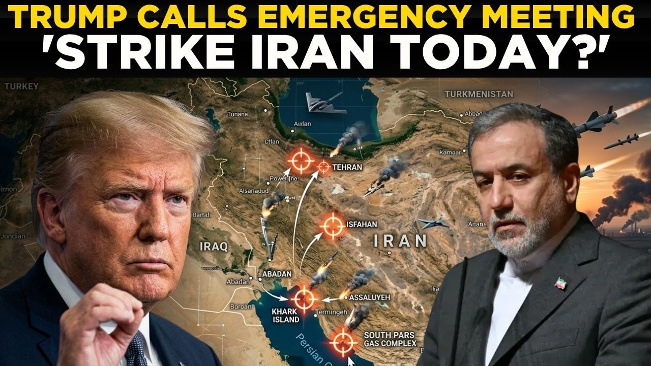 US-IRAN WAR LIVE: Trump Calls Emergency Meeting Over 'Strike Iran Today' Order | CABINET MEETING