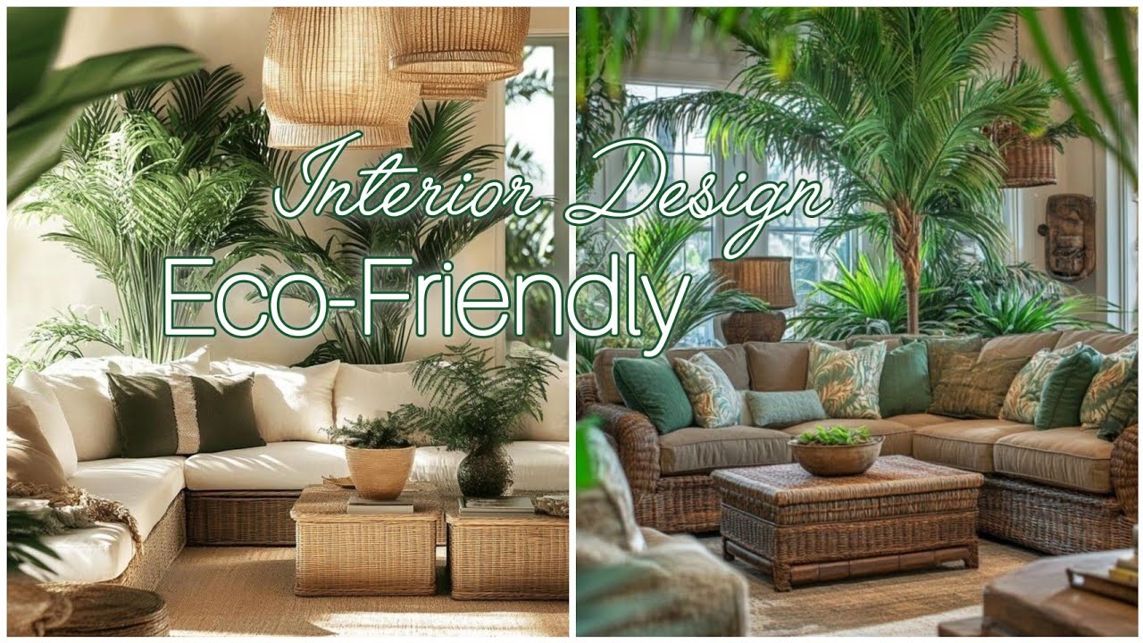 Eco-friendly interior design | Living room decorations ideas #interiordesign#homedecor#livingroom  