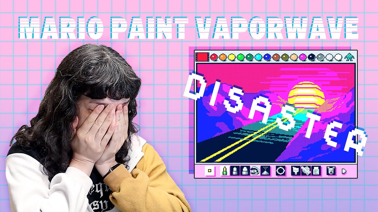 I Broke Mario Paint with Vaporwave Art | CAT COPIES