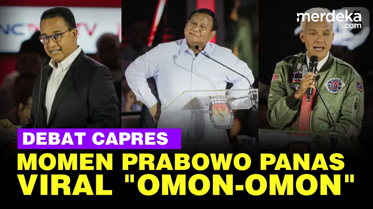 [FULL] Viral Prabowo Ngegas Bilang 'Omon-Omon' Jawab Serangan Anies & Ganjar