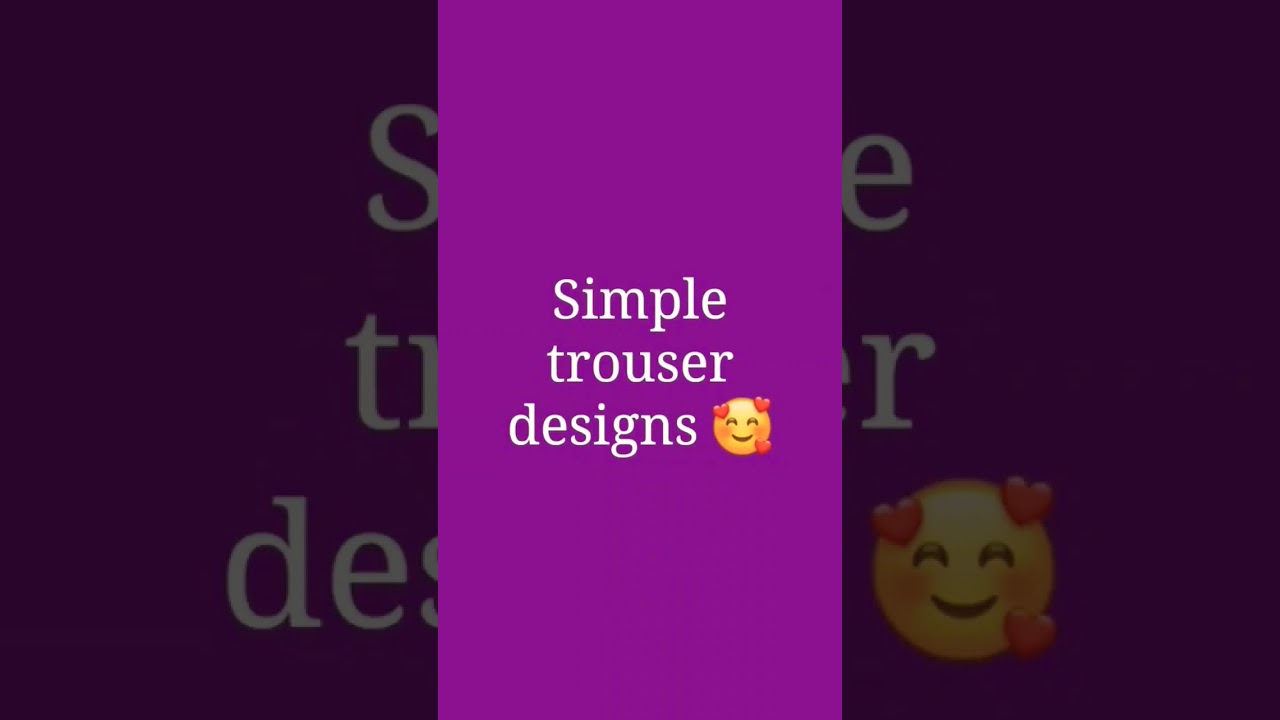 New Simple Trouser Designs For Girls #Ideas#designer#foryou #trouserdressdesign#shorts#design