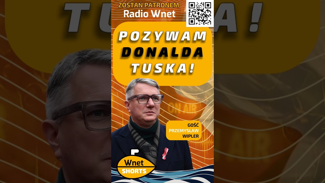 Pozywam Donalda Tuska! Przemysław Wipler #shorts #video #radio #wnet