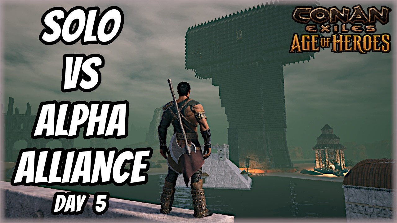 Когда два клана Альфа объединяют силы, чтобы победить Соло — Conan Exiles