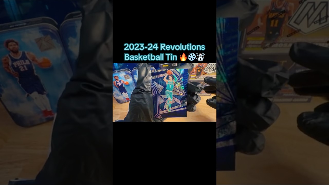 2023-24 Revolutions Basketball Tin 🔥❄️ Wemby Hunting #viralvideo #unboxing #nba #shorts #viralshort