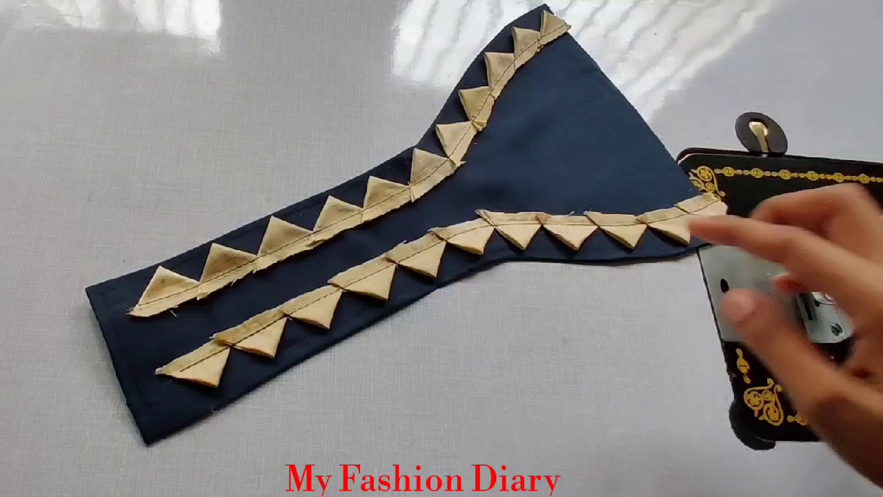 Beautiful and easy neck design cutting and stitching